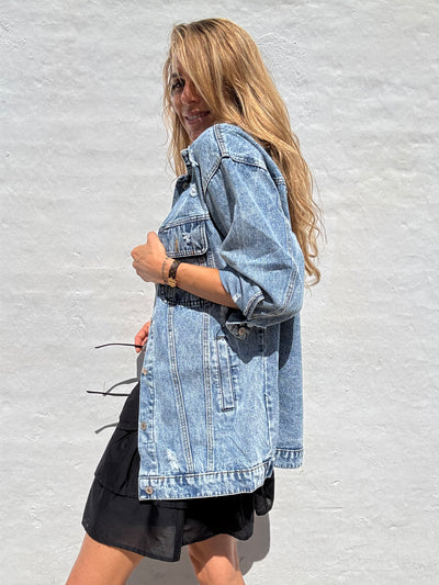 Sassy Copenhagen - Denim jakke - Light blue - Martine (BEMÆRK preorder uge 22)