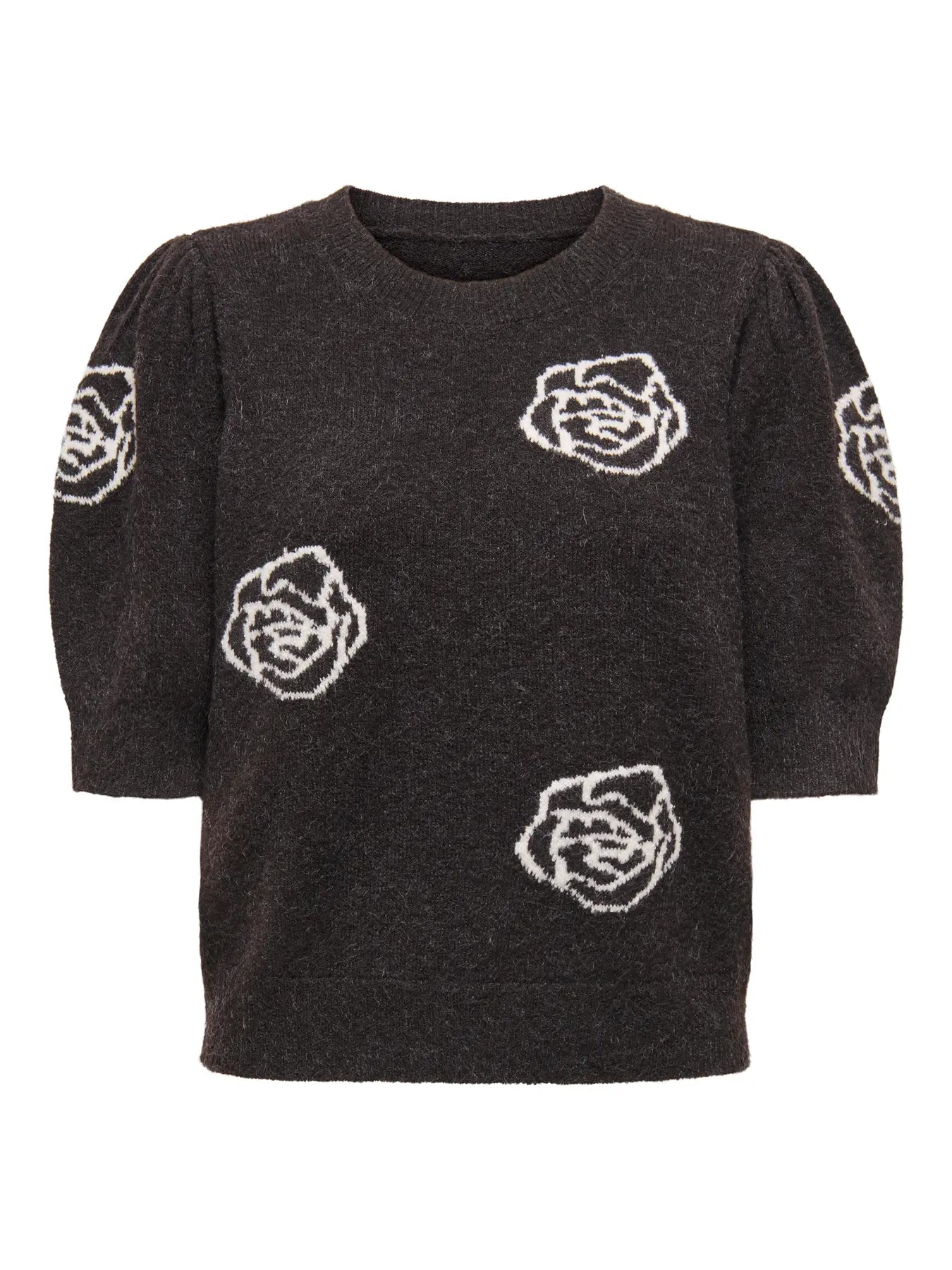 Only - Pullover strik - Black Coffee - Rica