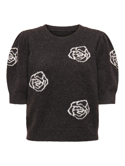 Only - Pullover strik - Black Coffee - Rica