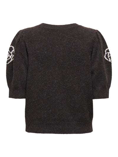 Only - Pullover strik - Black Coffee - Rica