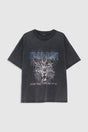 Anine Bing - T-shirt - Washed Black - Cade Tee Leo Muse