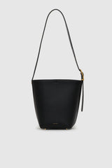 Anine Bing - Taske - Black - Elly Medium Bucket Bag Grained Leather