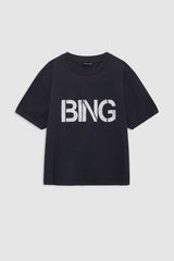 Anine Bing - T-shirt - Vintage Black - Wagner Tee Stencil