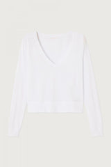 American Vintage - Langærmet T-shirt - Hvid - Apoly