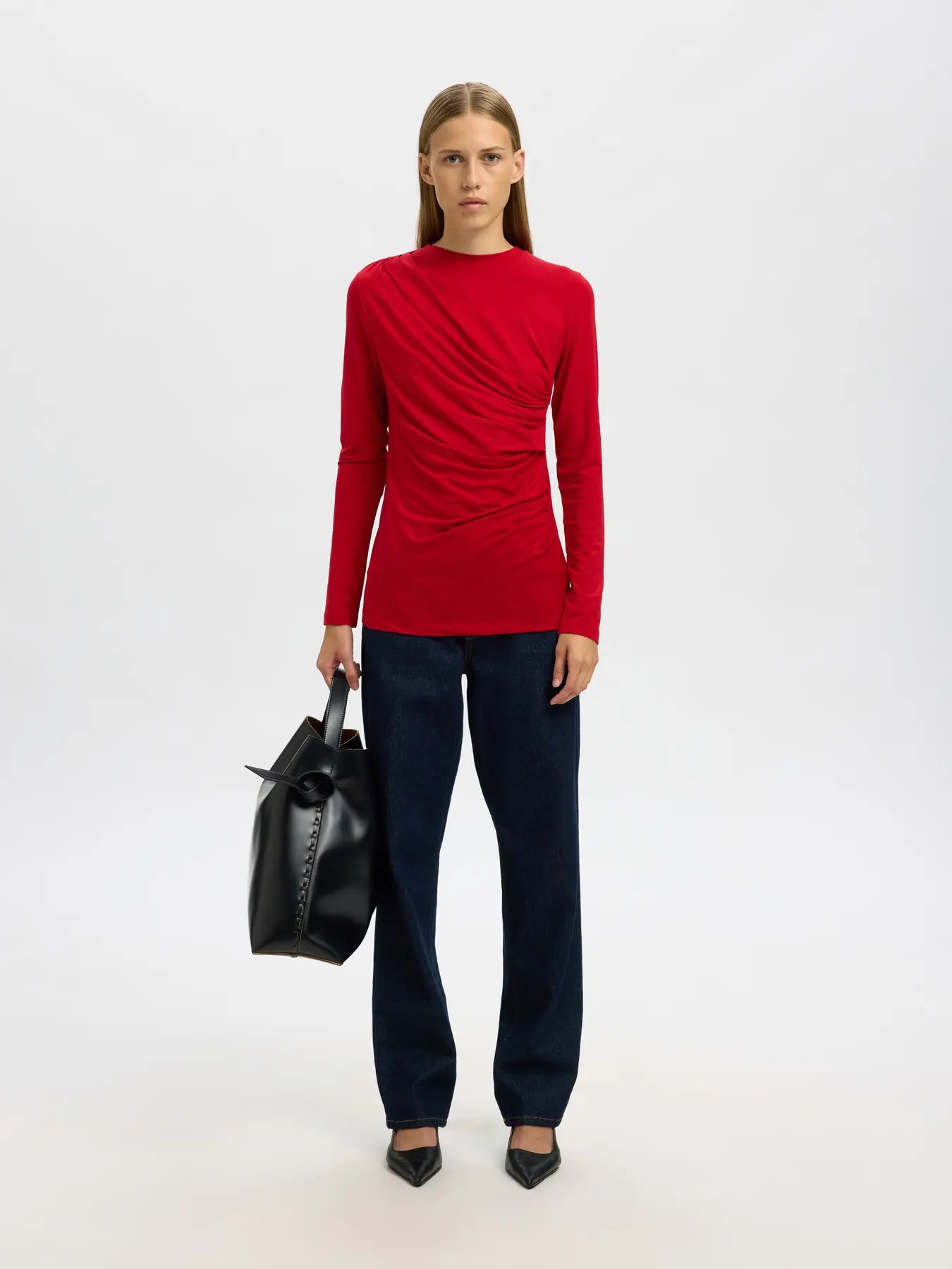 Selected Femme - Bluse - Ilina - Rød