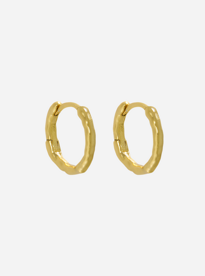 Andcopenhagen - Earrings hoops - 18 carat gold plated 925 sterling silver - Nia small