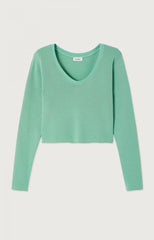 American Vintage - Langærmet Sweatshirt - Vintage Lettuce - Bepow