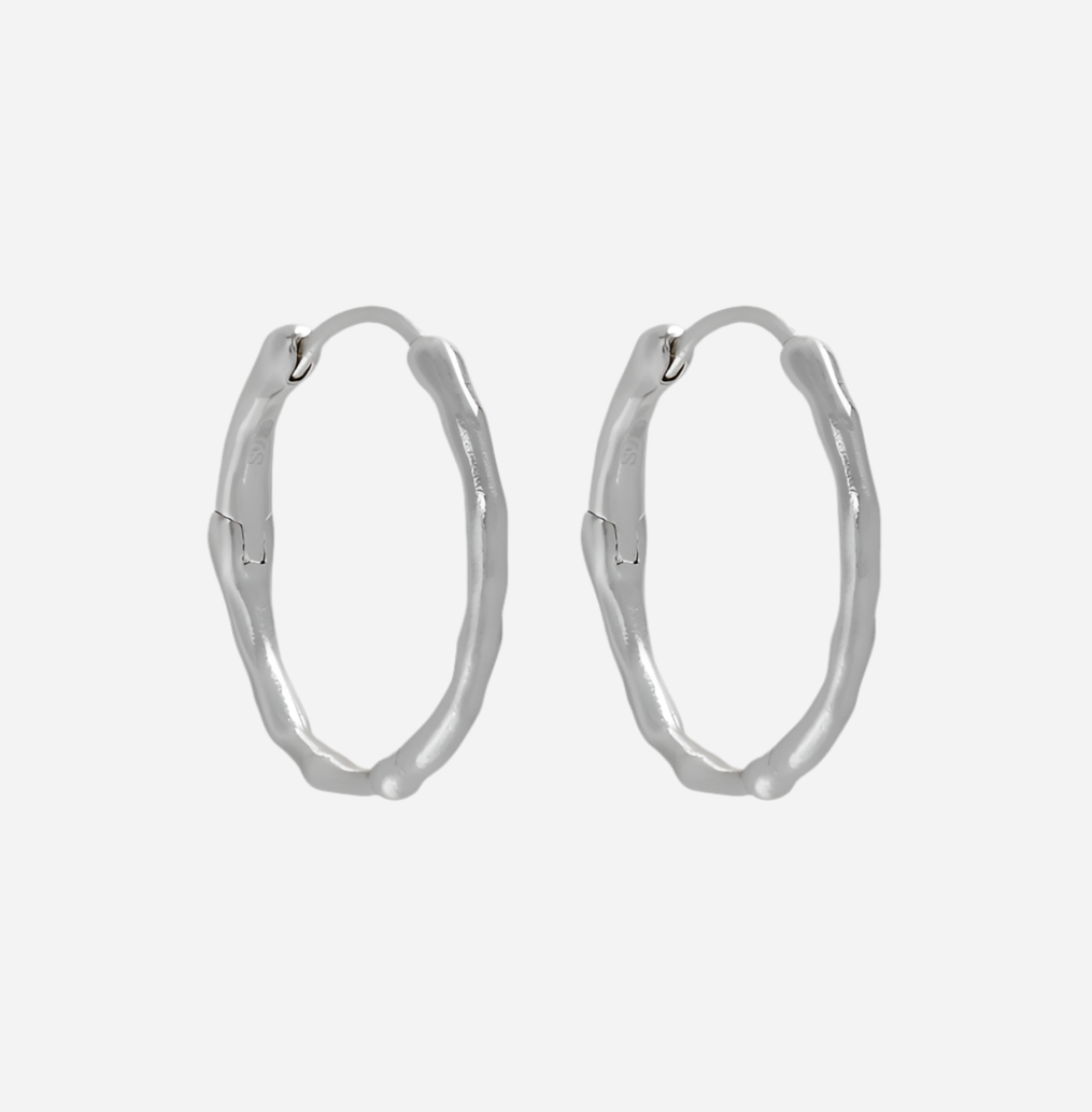 Andcopenhagen - Earrings hoops - 925 sterling silver - Nia