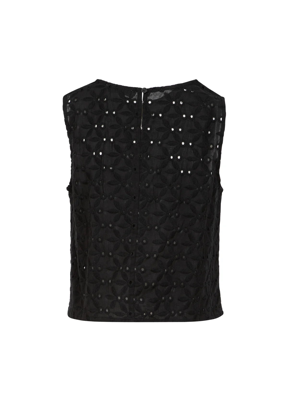 CC Heart - Top - Sort broderi anglaise - Allie