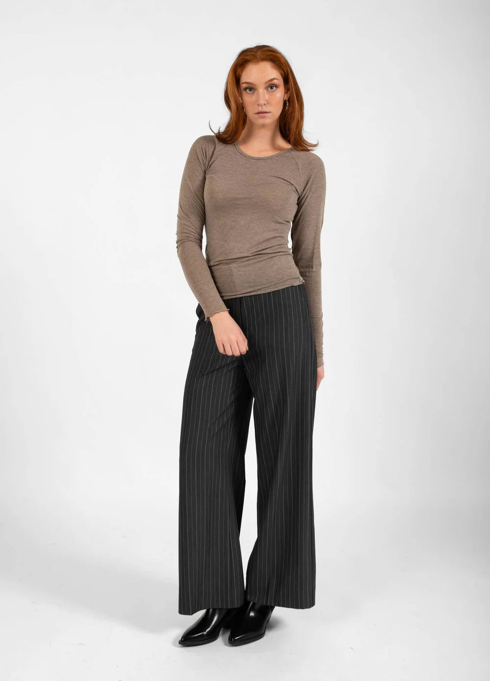 CC HEART - Wool blouse - Hazel Melange - Lana