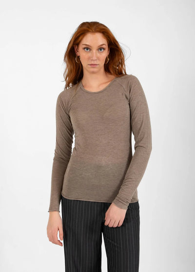 CC HEART - Wool blouse - Hazel Melange - Lana