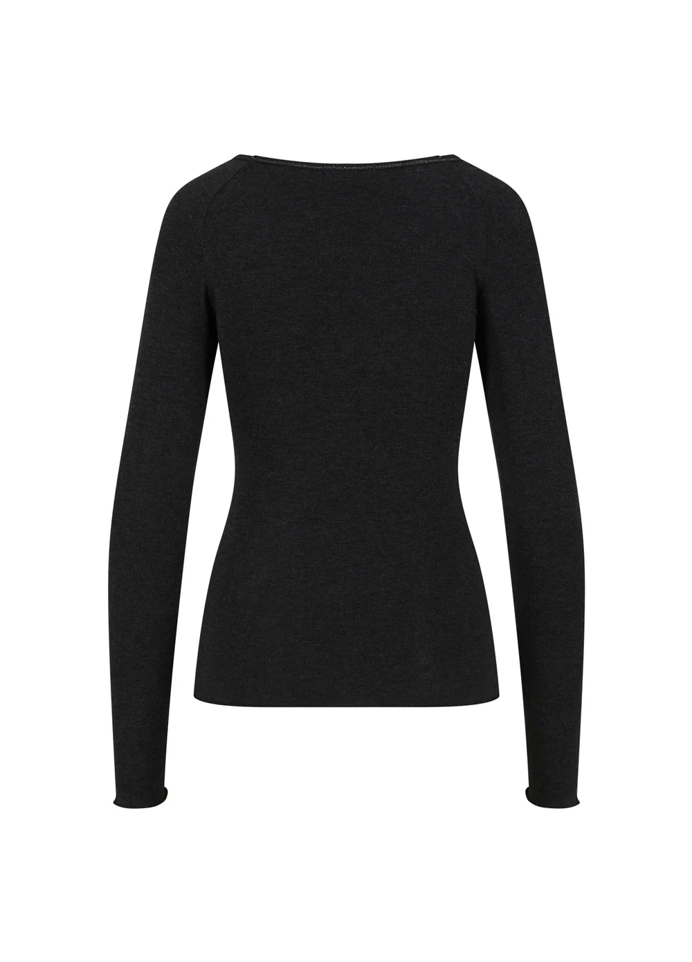 CC HEART - Wool blouse - Black - Lana