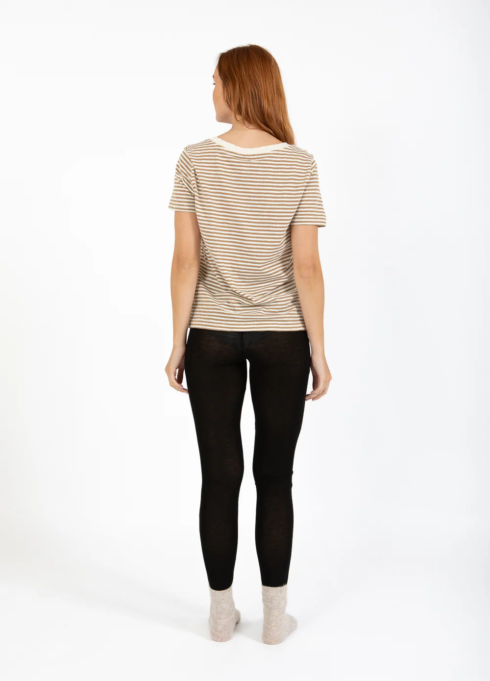 CC HEART - Leggings - Wool - Black - Lana