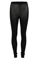 CC HEART - Leggings - Wool - Black - Lana