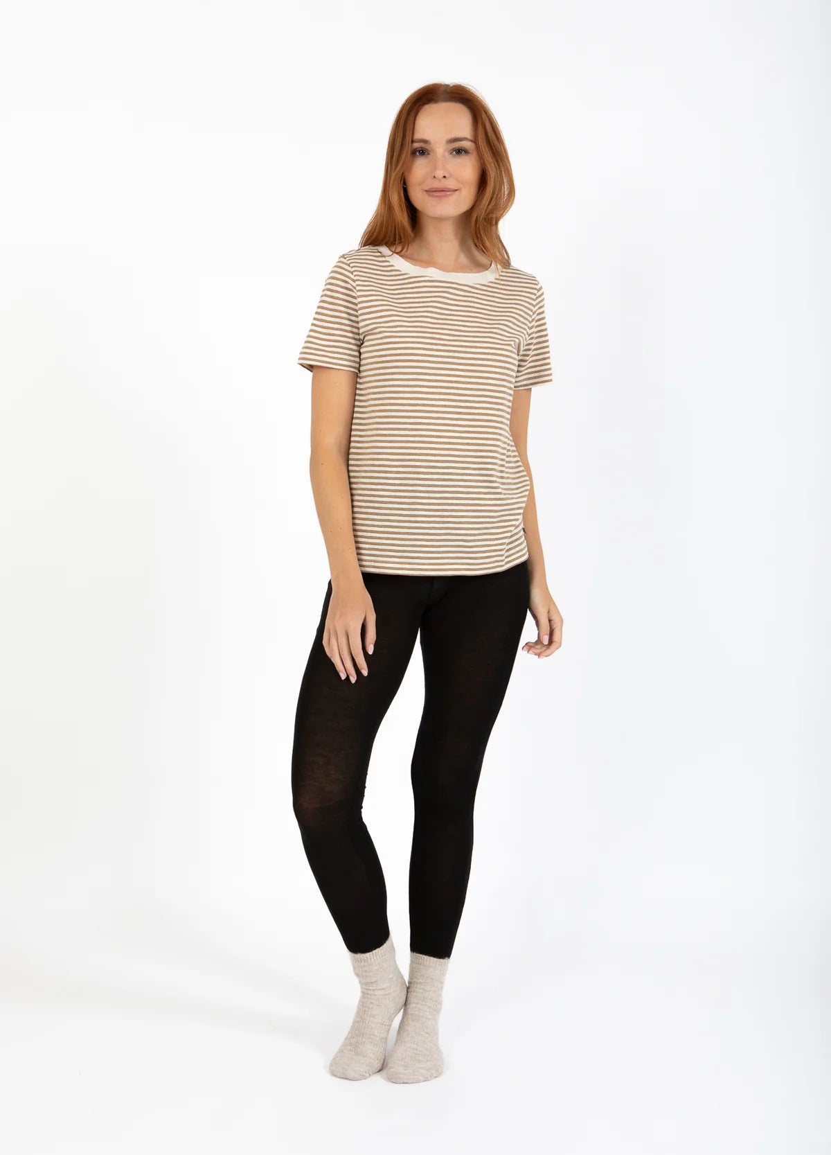 CC HEART - Leggings - Wool - Black - Lana