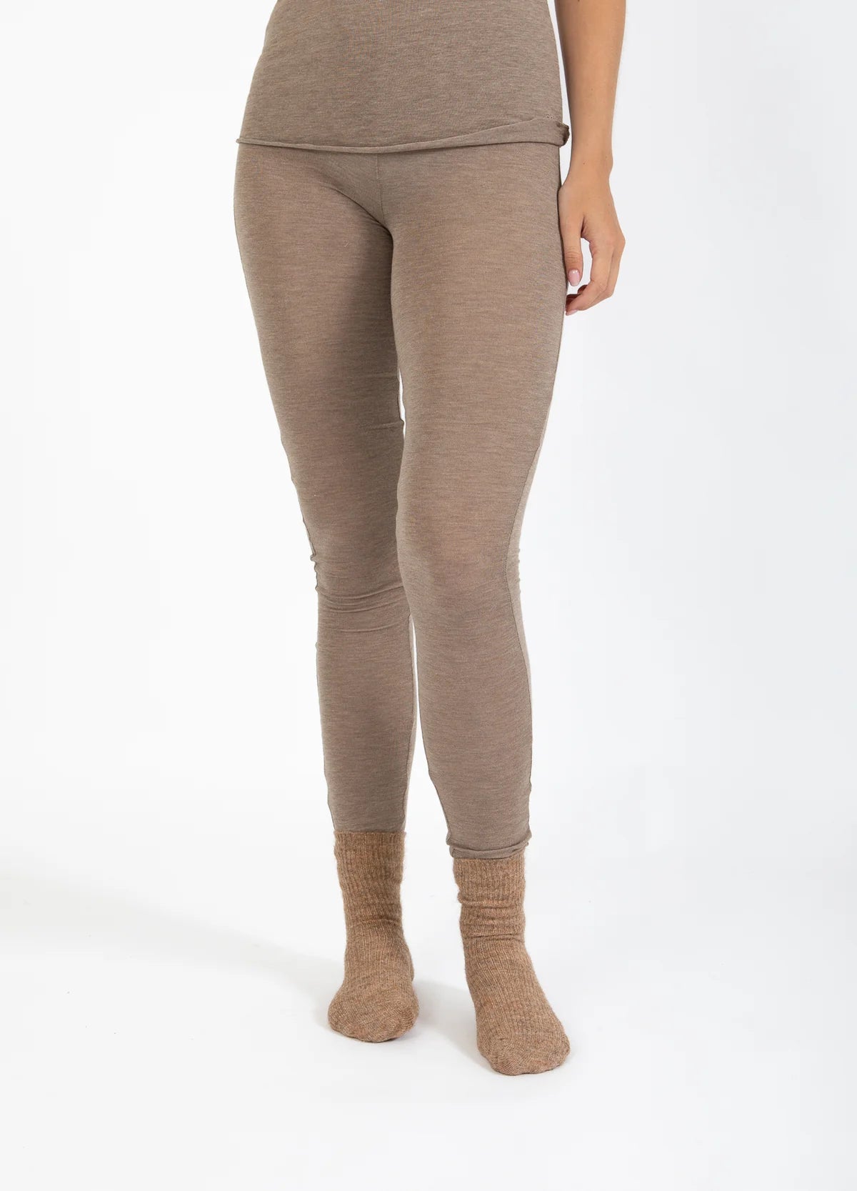 CC HEART - Leggings - Uld - Hazel Melange - Lana
