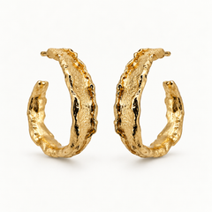 Andcopenhagen Jewelry - Earrings - 18 karat Gold-plated brass - Carmen