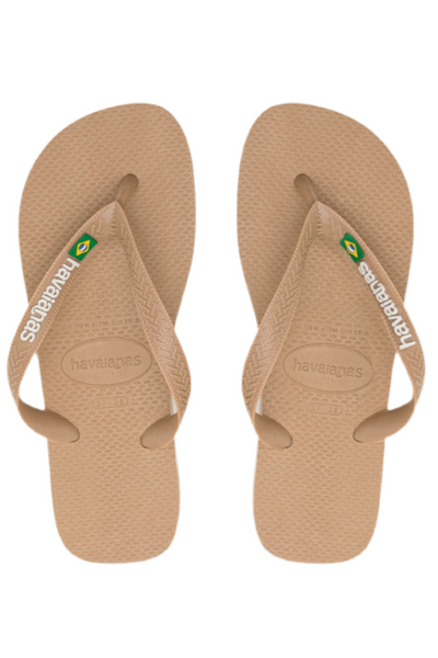 HAVAIANAS - Brasil Logo Beige - Flip flops sss