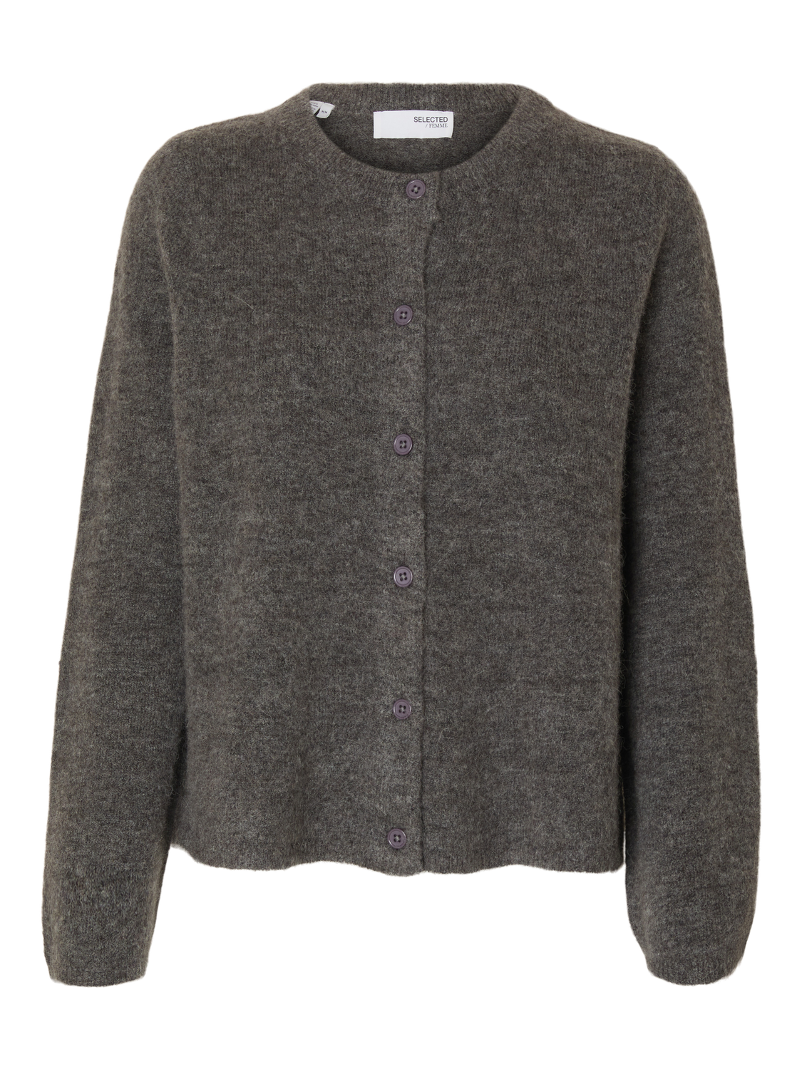 Selected Femme - Strik Cardigan - Grey Melange - Lulu