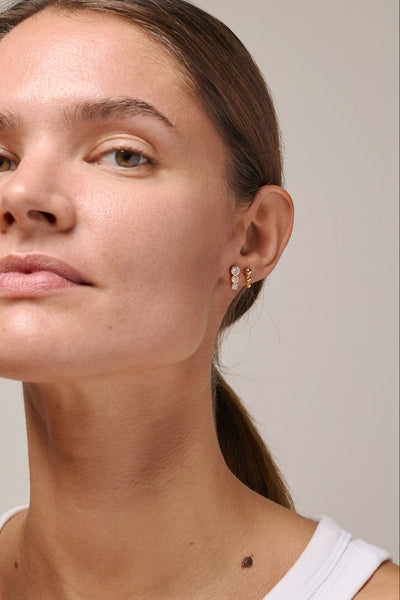 Enamel - Øreringe Stud - Trinity CZ