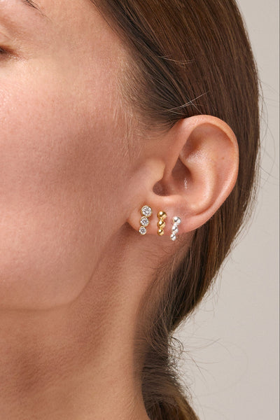 Enamel - Øreringe Stud - Trinity CZ