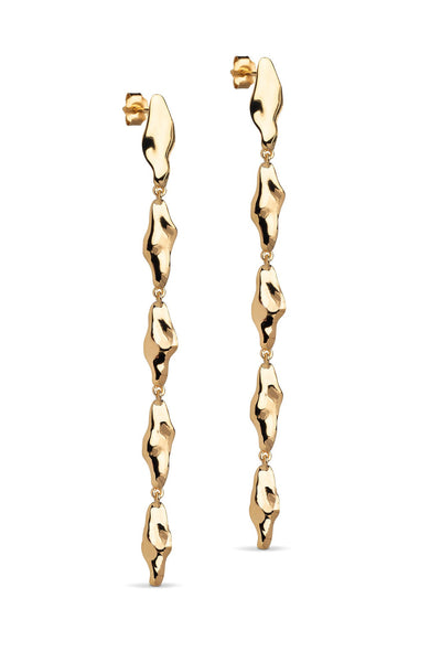 Enamel - øreringe - Gold - India