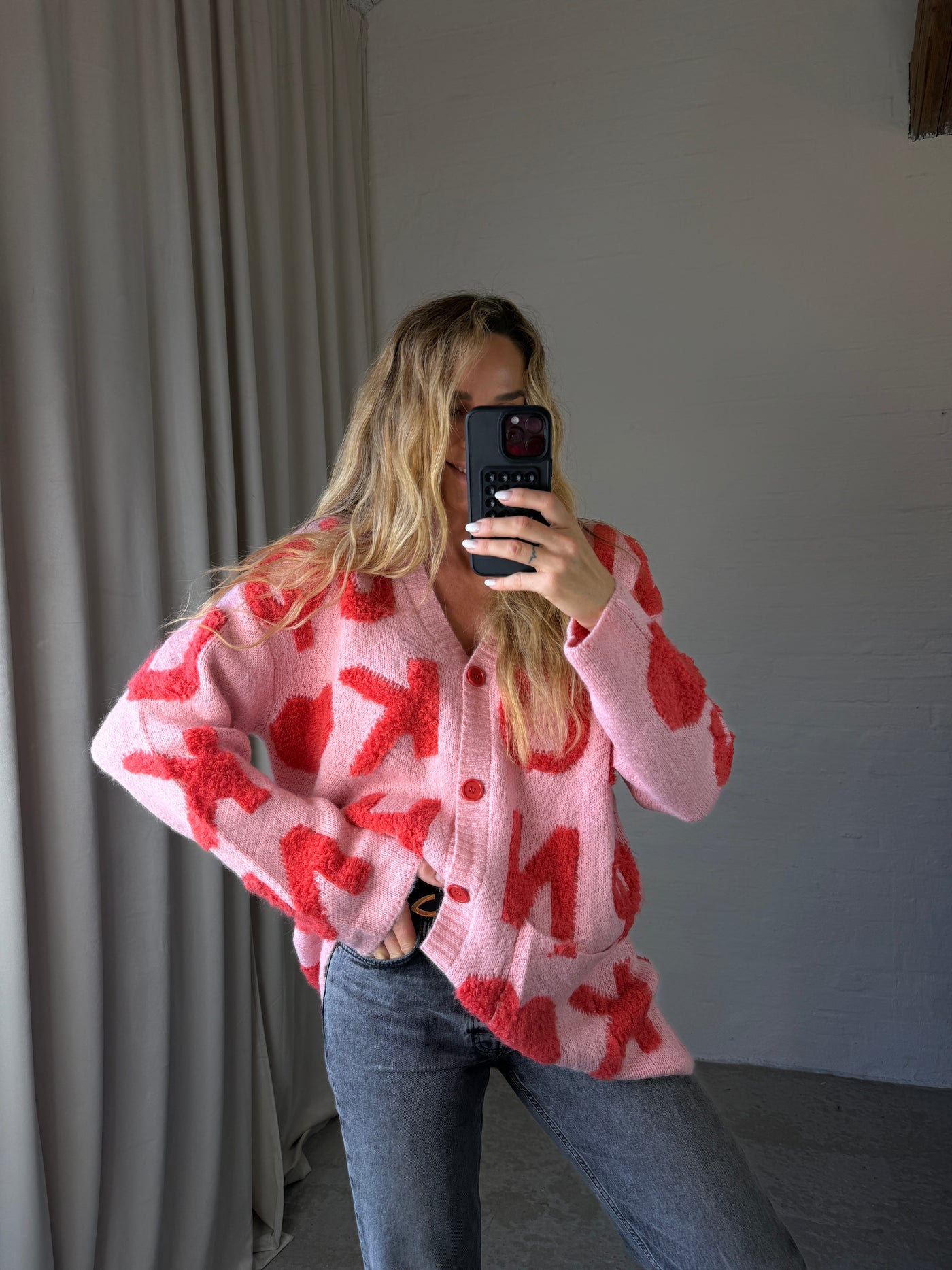 Hunkøn - Cardigan - Pink - Jenny