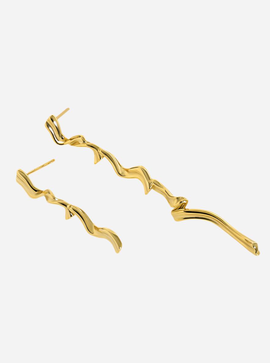 Andcopenhagen - Earrings - 18 carat Gold plated 925 sterling silver - Estelle