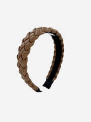 Sassy Copenhagen - Braided Leather Hair Clips - SSSigne Cognac