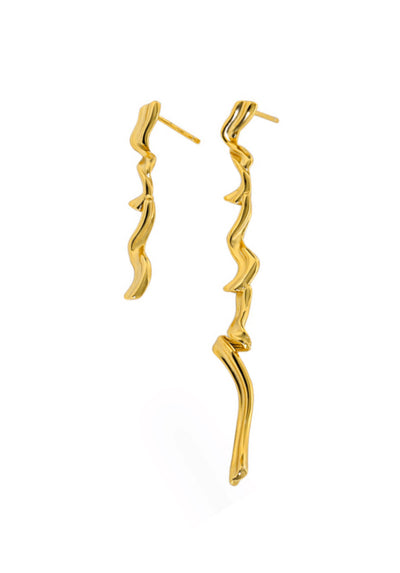 Andcopenhagen - Earrings - 18 carat Gold plated 925 sterling silver - Estelle