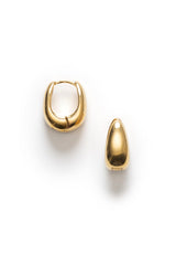 Anni Lu - Øreringe - Guld - Golden Curve Hoops Petit