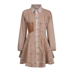 Sassy Copenhagen - Denim dress - Brown - Ottela