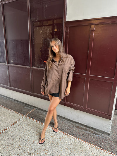 Sassy Copenhagen - Skjorte - Oversize Brun - Nomi