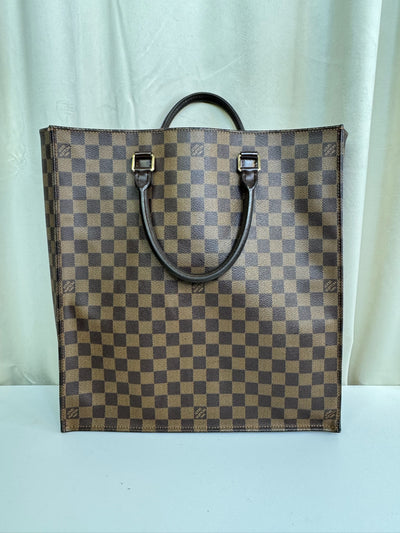 Louis Vuitton - Damier sac plat shopper bag with red front - Secondhand