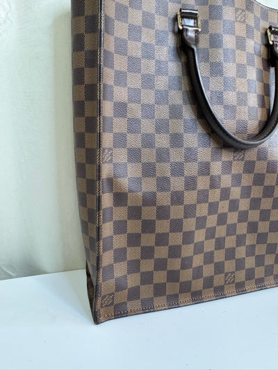 Louis Vuitton - Damier sac plat shopper bag with red front - Secondhand