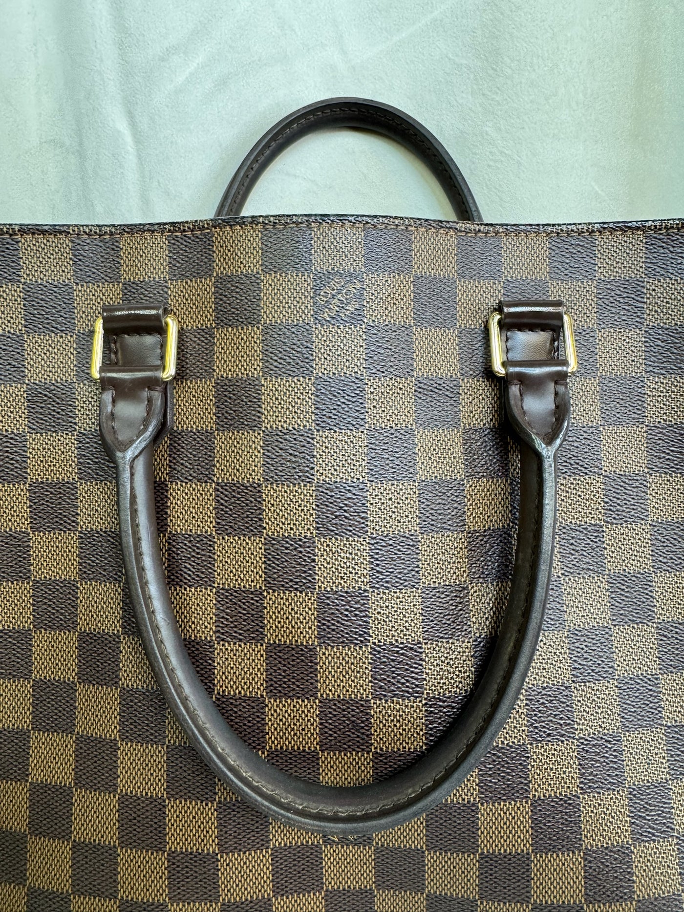 Louis Vuitton - Damier sac plat shopper bag with red front - Secondhand