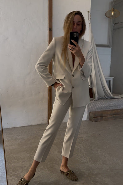 Selected Femme - Pants - Birch - Rita-Ria cropped
