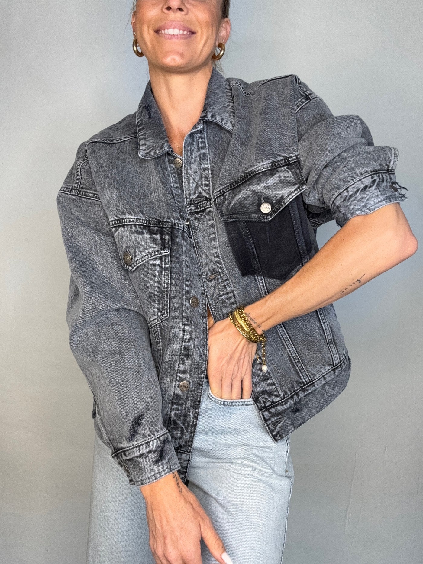Ball Original - Jacket - Gray denim - Cammie
