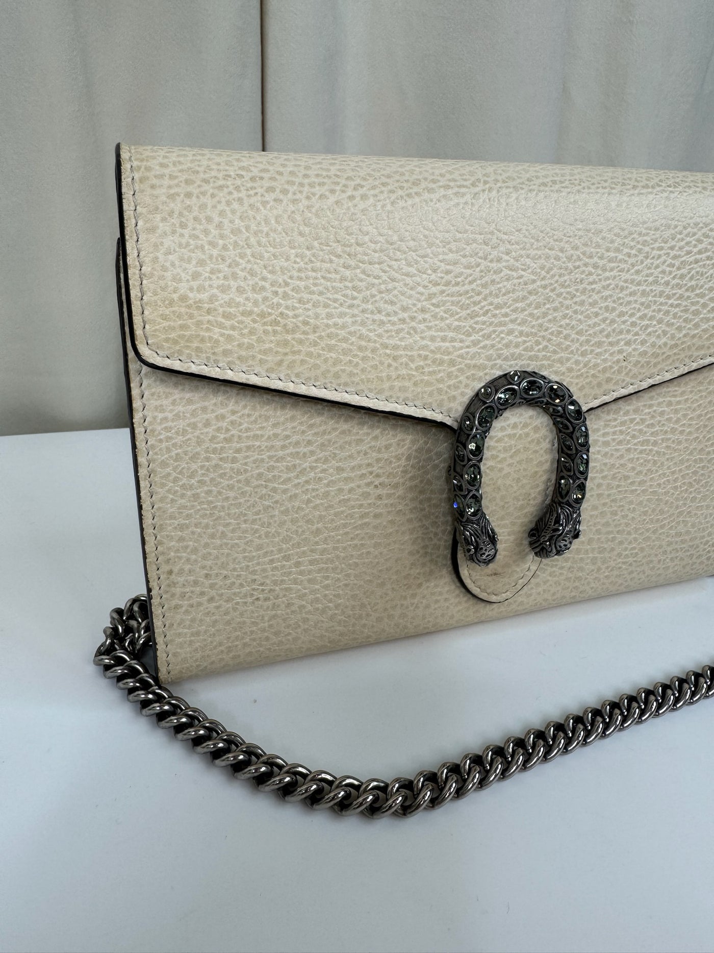 Gucci - Dionysus GG supreme chain wallet - Creme - Secondhand