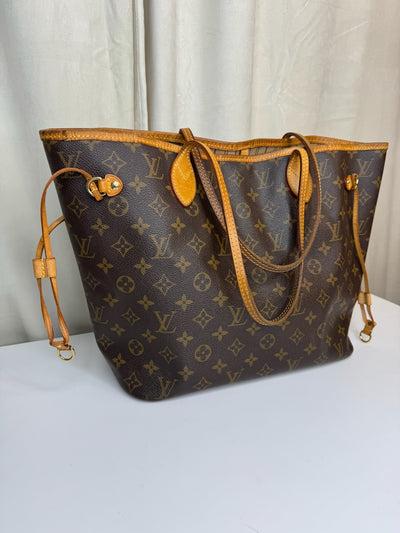 Louis Vuitton -  Monogram Neverfull MM - Brun/beige - Secondhand