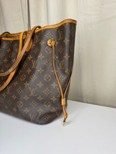 Louis Vuitton -  Monogram Neverfull MM - Brun/beige - Secondhand