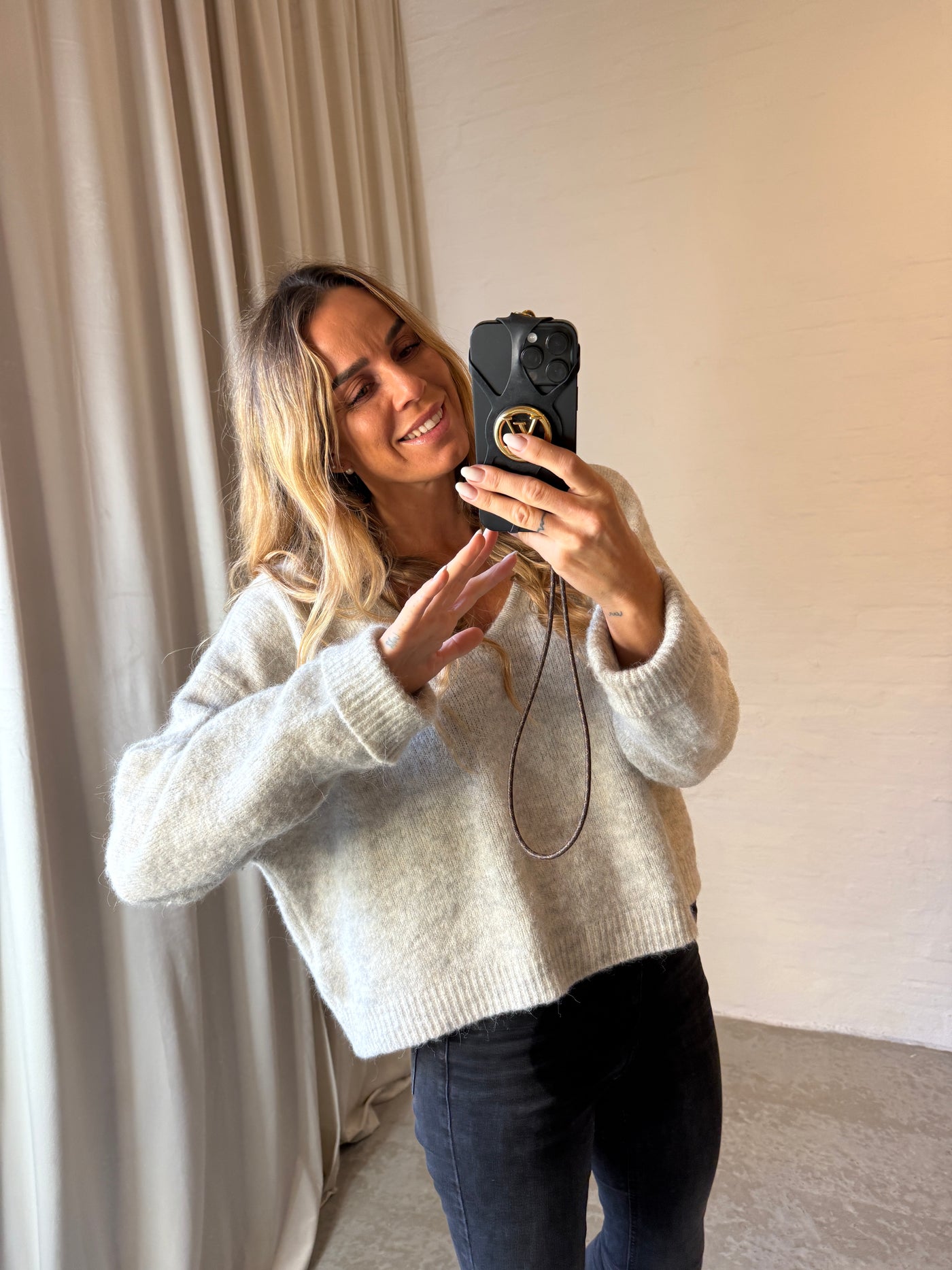 American Vintage - Strik - Powder Snow Melange - Pull East - Stilkompagniet.dk