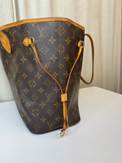 Louis Vuitton -  Monogram Neverfull MM - Brun/beige - Secondhand