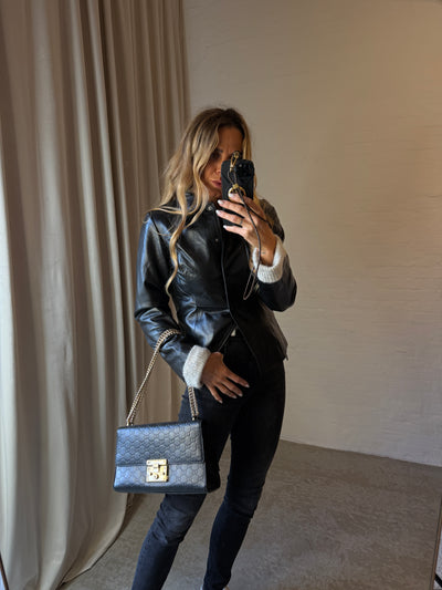 Selected Femme - Jacket - Black leather - FIO