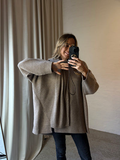 The Garment - Strik - Beige Melange - Como Giant