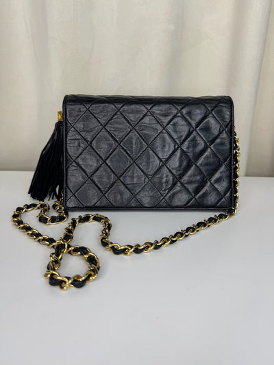 Chanel - Diamond Quilted Tassel flap bag - Secondhand