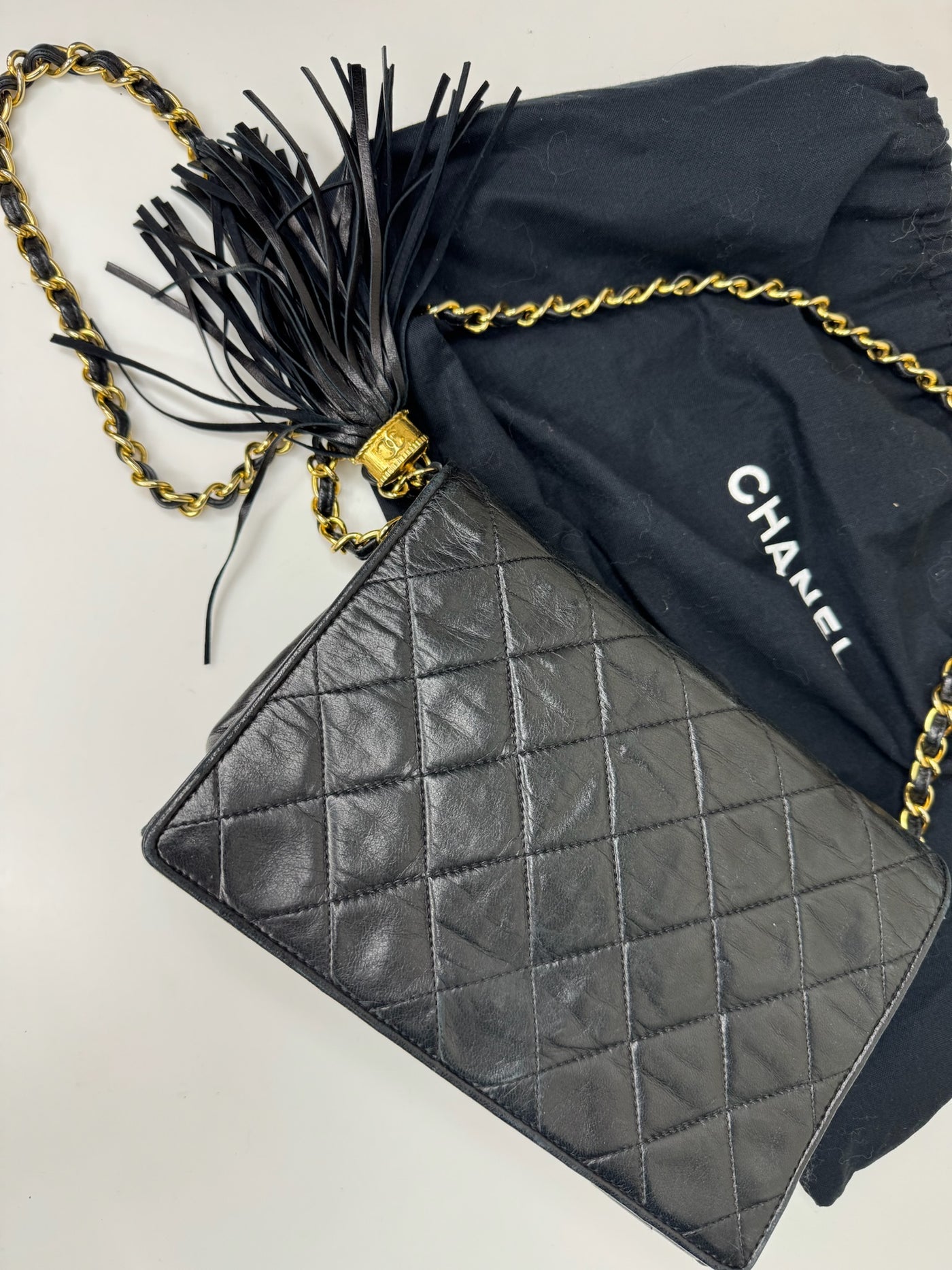 Chanel - Diamond Quilted Tassel flap bag - Secondhand