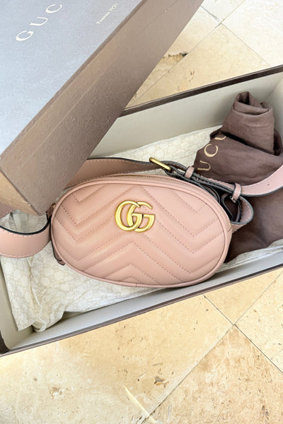 Gucci - GG Marmont bæltetaske - Dusty pink - Secondhand