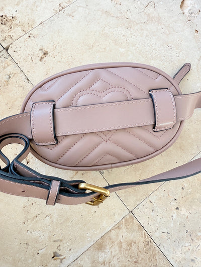 Gucci - GG Marmont bæltetaske - Dusty pink - Secondhand
