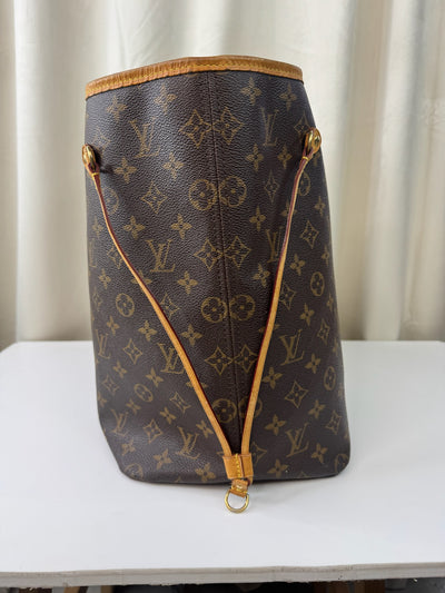 Louis Vuitton -  Monogram Neverfull MM - Brun/beige - Secondhand